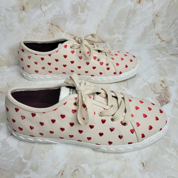 kate spade Shoes - kate spade new york Vale Hearts sneakers Sz 8B Women's Shoes Embroidered